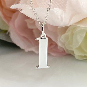 Sterling Silver Lower Case "L" "l" Alphabet Letter